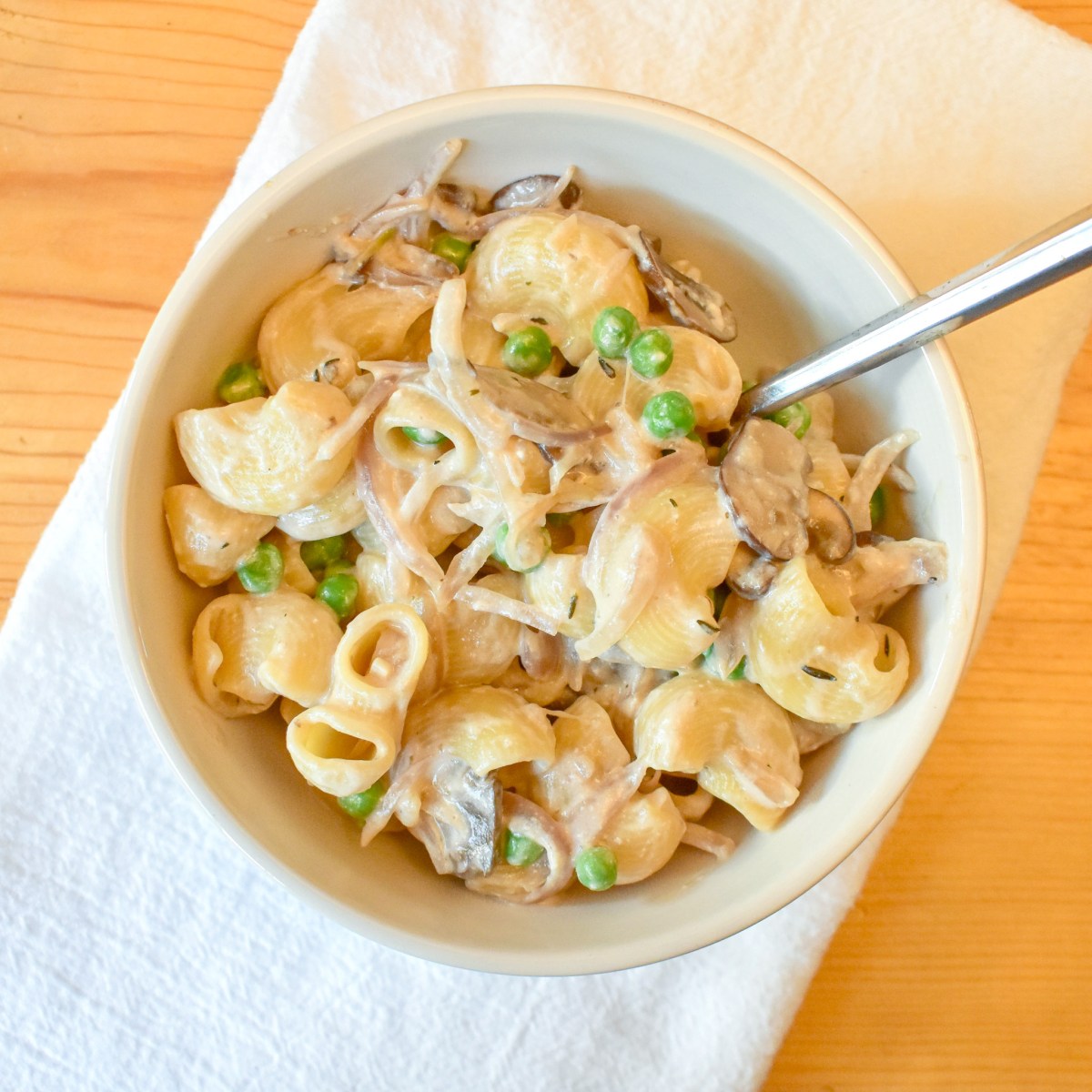 CREAMY MUSHROOM + SHALLOT&nbsp;PASTA