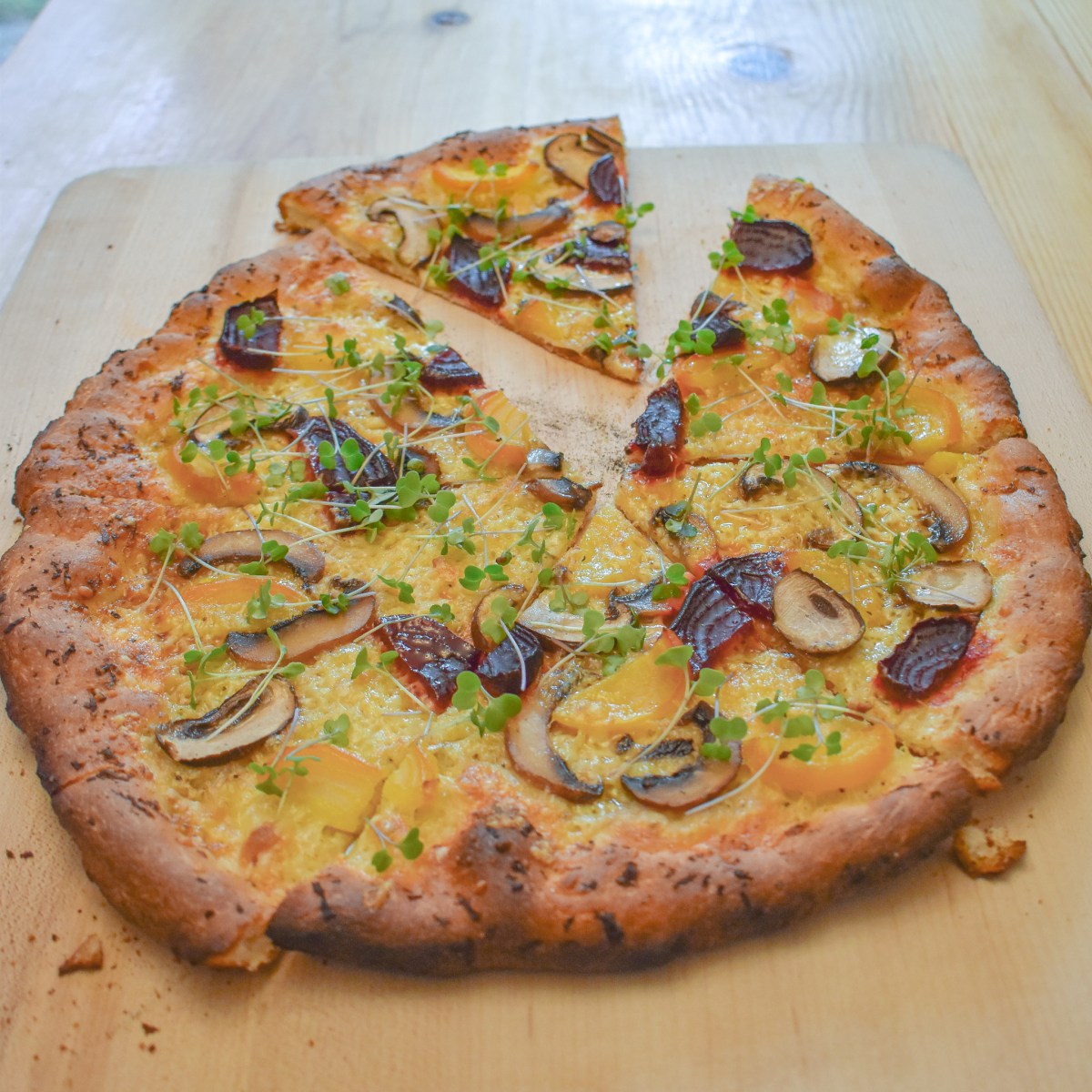 BEET + MUSHROOM&nbsp;PIZZA