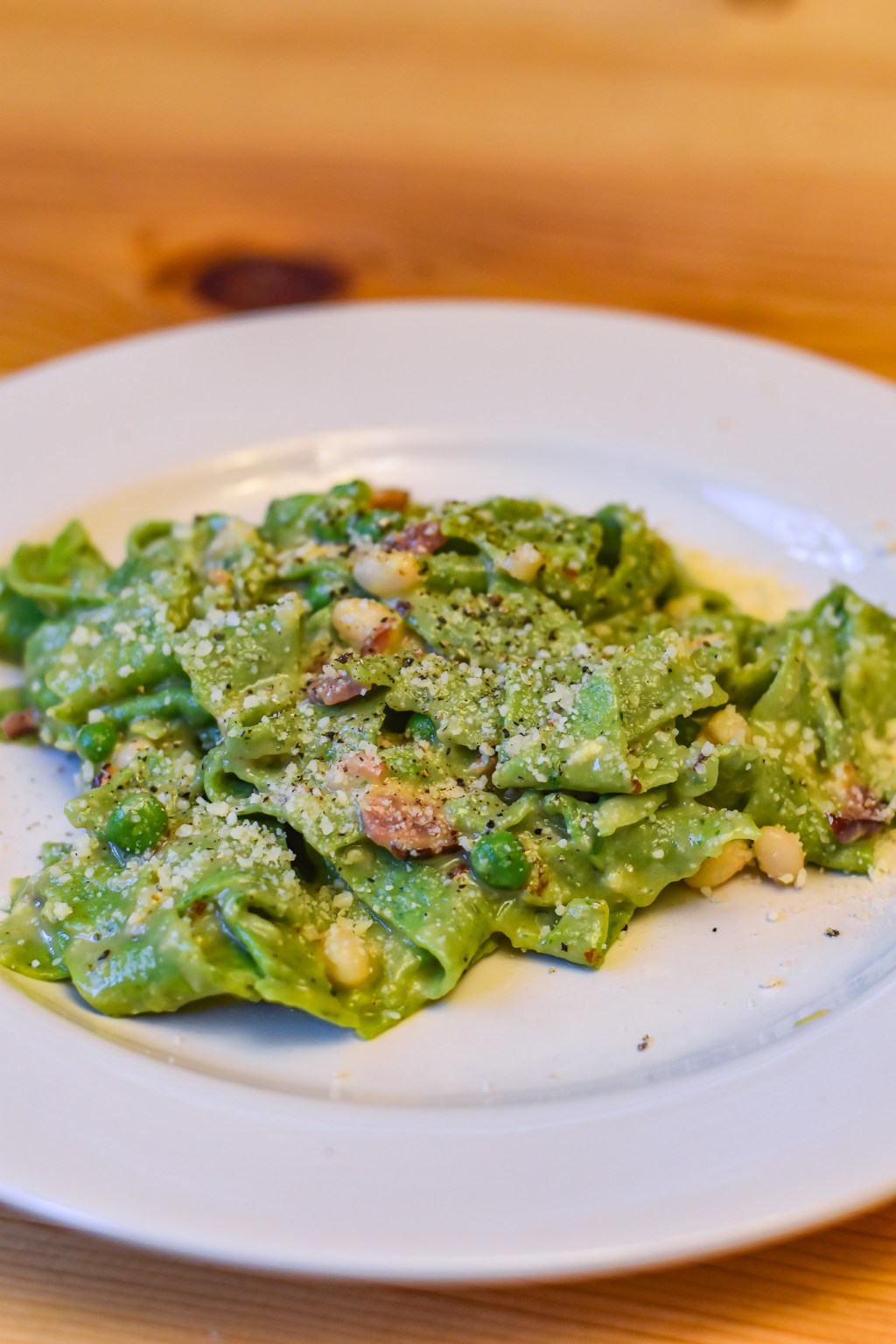 SPINACH PAPPARDELLE CARBONARA