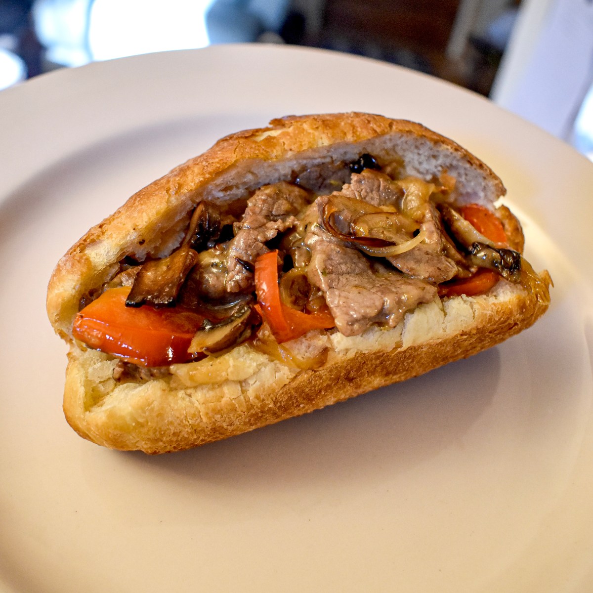 STEAK + CHEESE&nbsp;SANDWICH