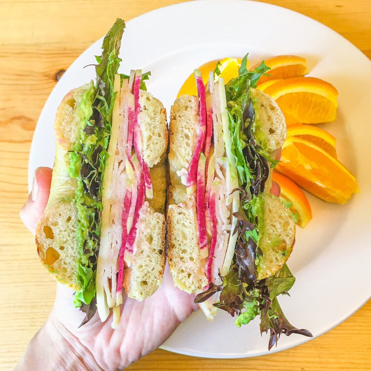RADISH + TURKEY BAGEL&nbsp;SANDWICH