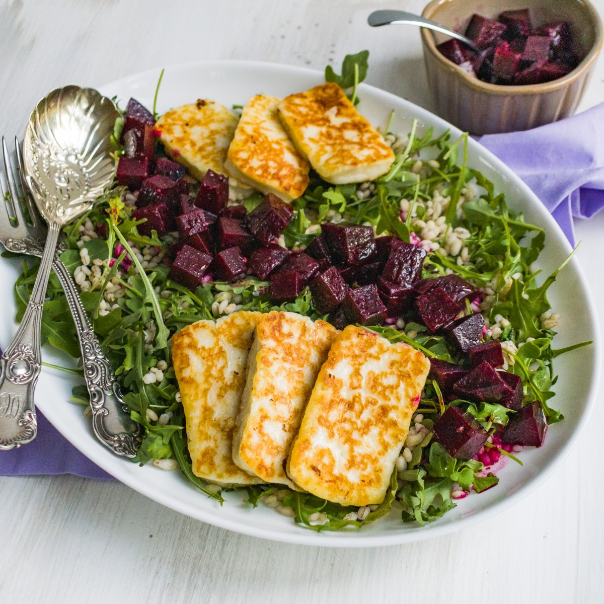 BEET + HALLOUMI&nbsp;SALAD