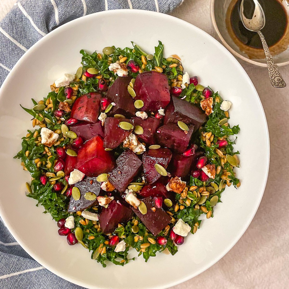 ROSEMARY BALSAMIC BEETS + KALE&nbsp;SALAD