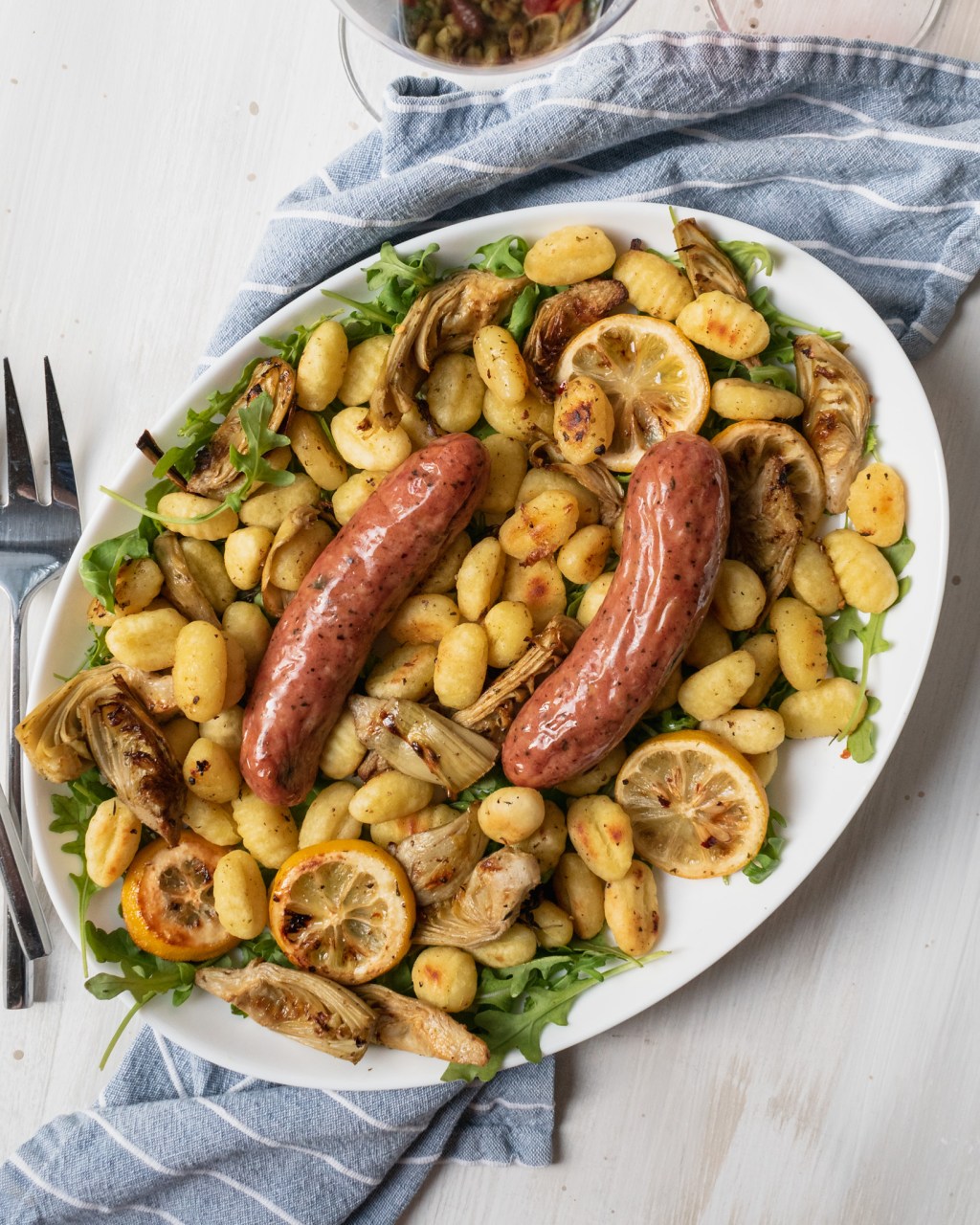 SHEETPAN GNOCCHI W/ SAUSAGE +&nbsp;ARTICHOKES