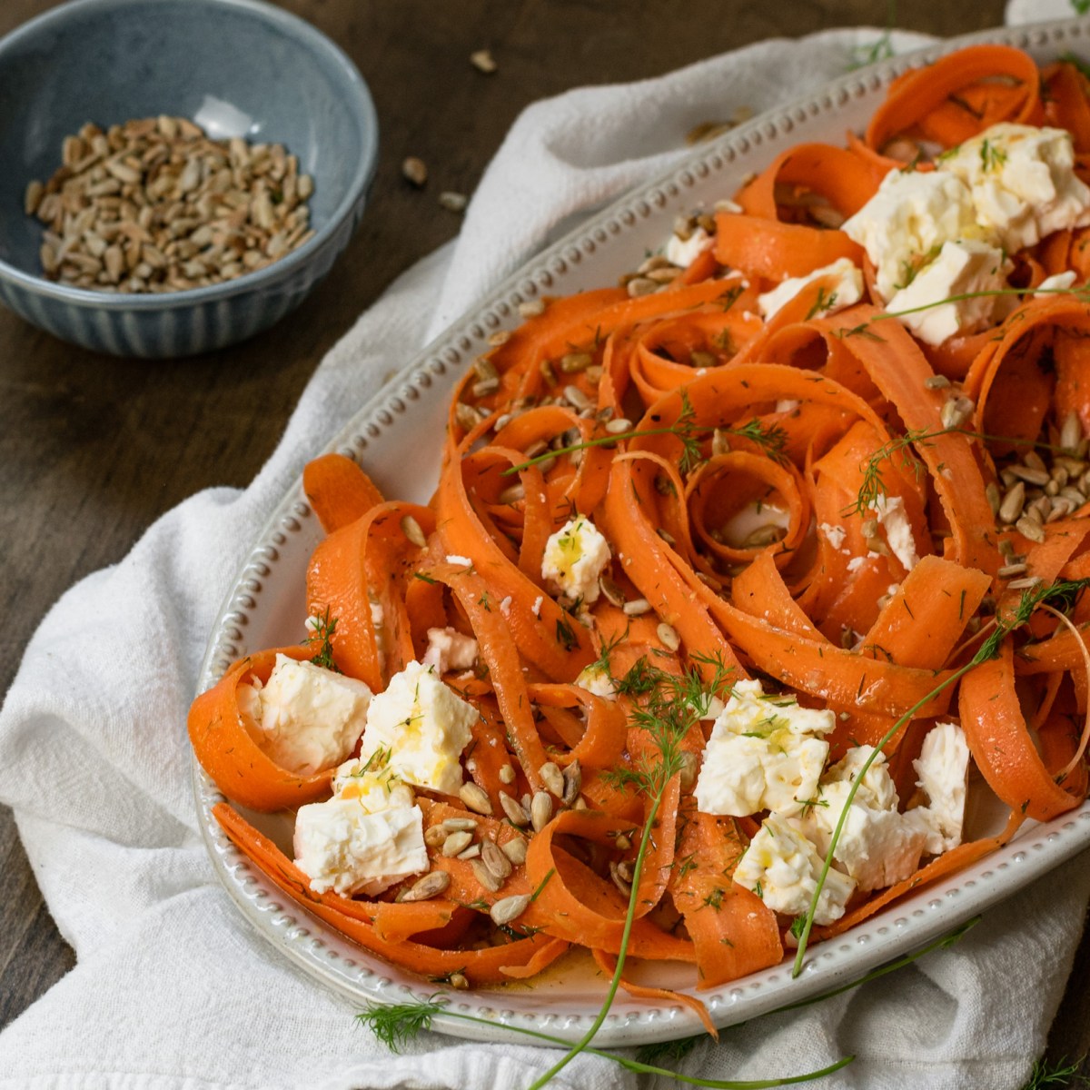 SHAVED CARROT + FETA&nbsp;SALAD