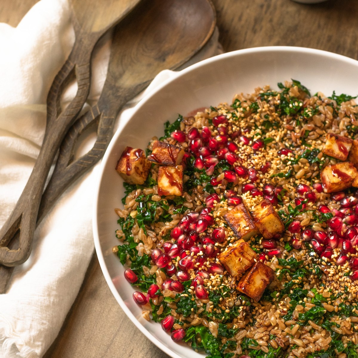 POMEGRANATE + KALE&nbsp;SALAD