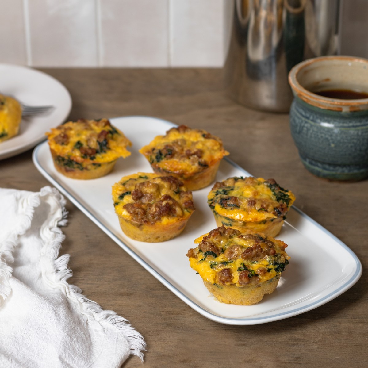 SAUSAGE + KALE EGG&nbsp;CUPS
