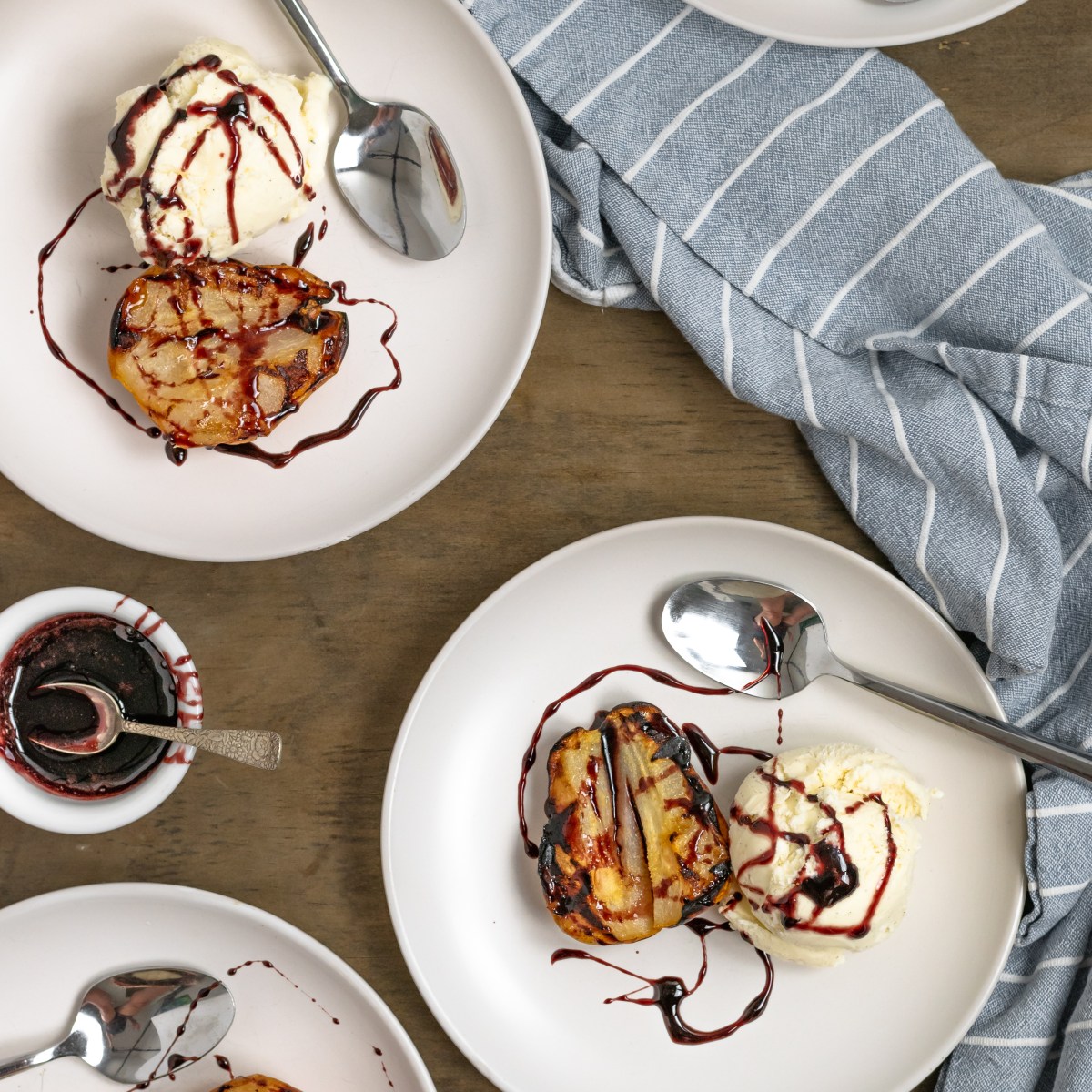 GRILLED PEARS with PINOT&nbsp;GLAZE