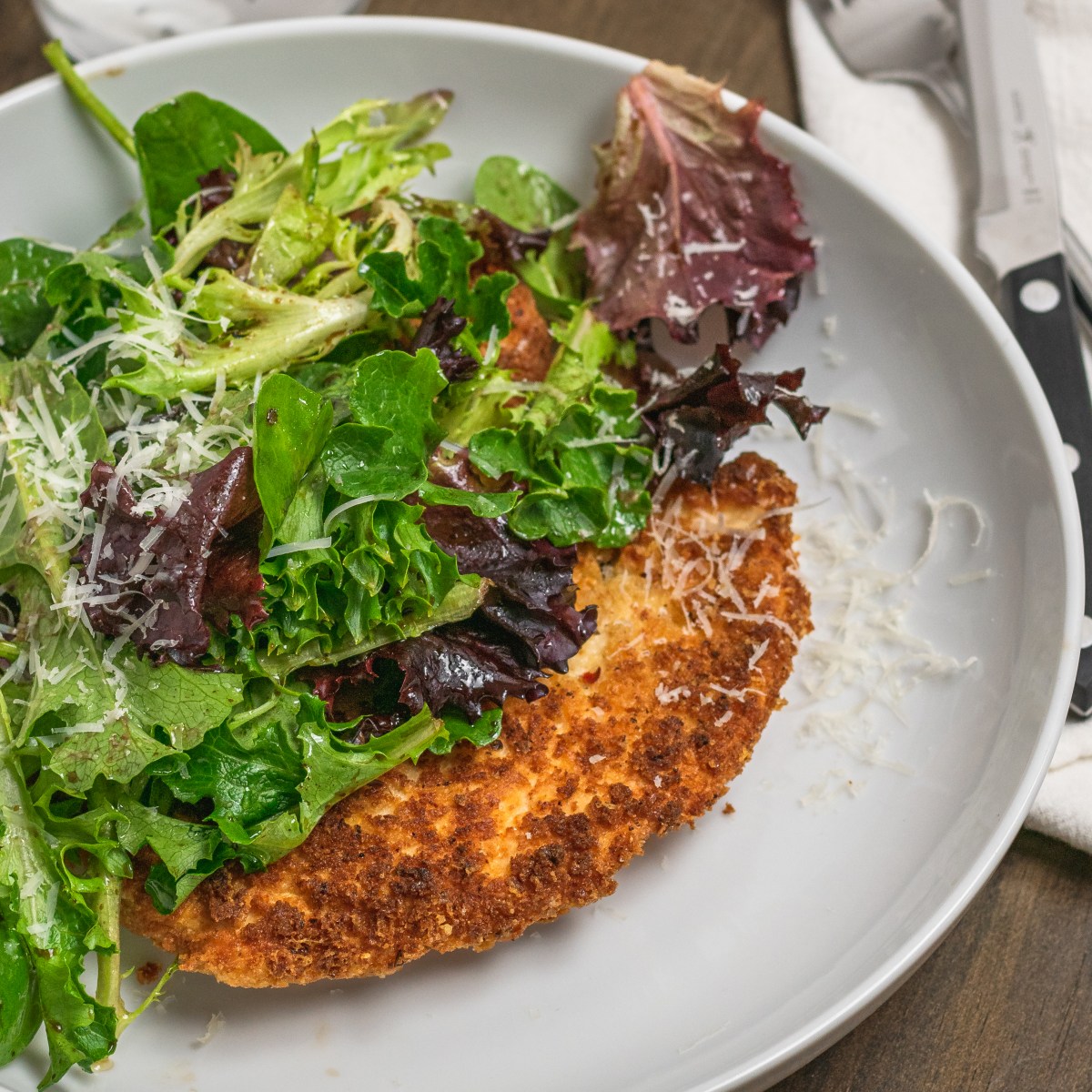 CHICKEN MILANESE with BALSAMIC&nbsp;GREENS