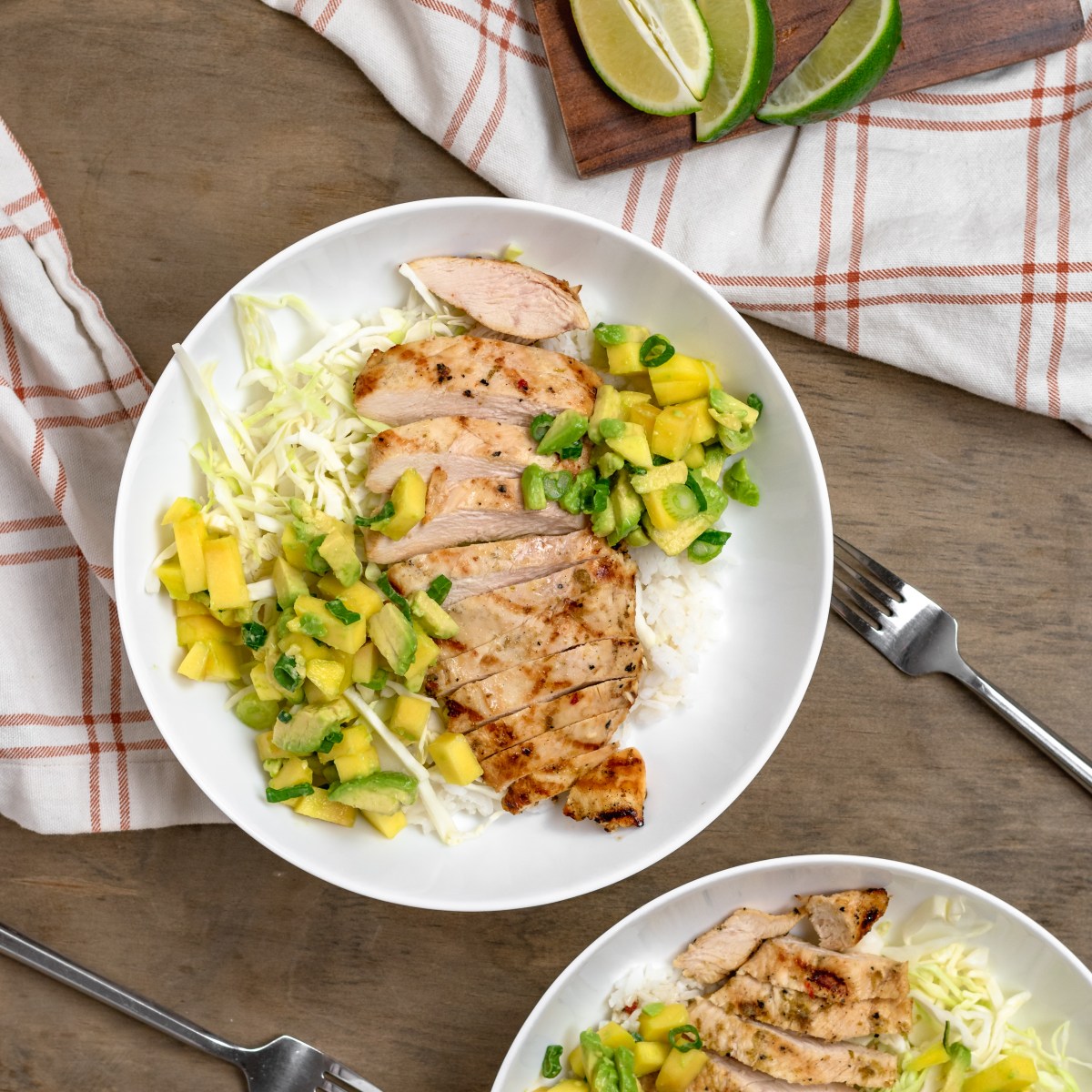 GRILLED GARLIC LIME CHICKEN with MANGO AVOCADO&nbsp;SALSA