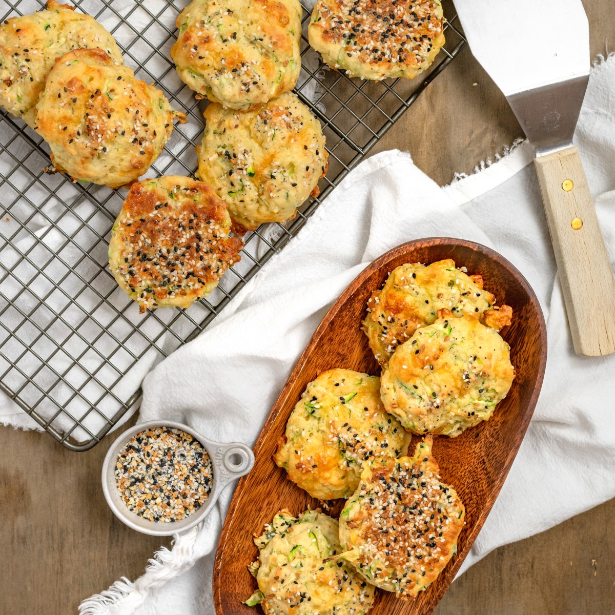 EVERYTHING CHEDDAR ZUCCHINI DROP&nbsp;BISCUITS