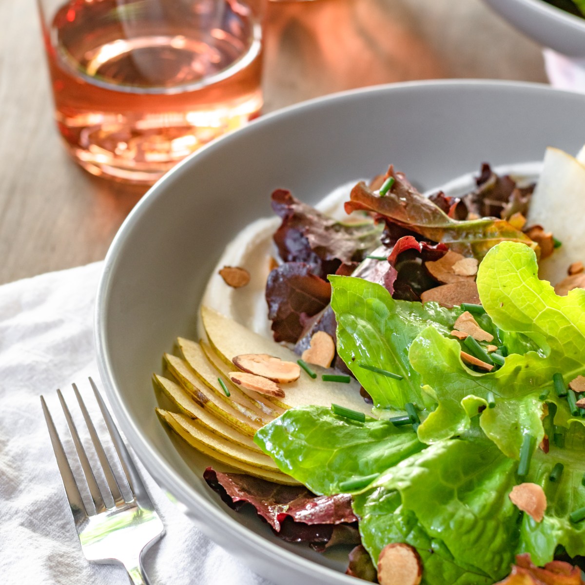 PEAR + WHIPPED RICOTTA&nbsp;SALAD
