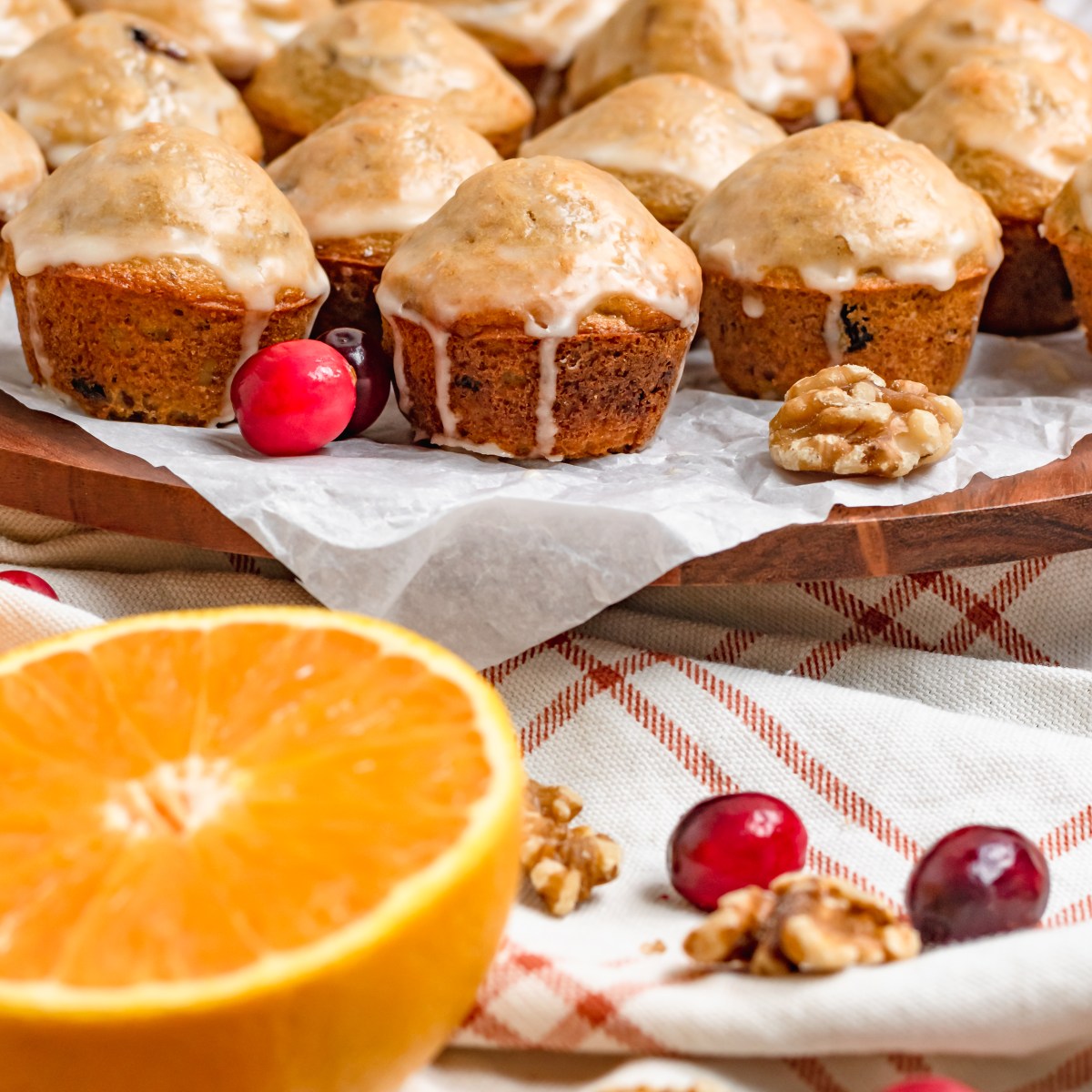 CRANBERRY ORANGE WALNUT&nbsp;MUFFINS