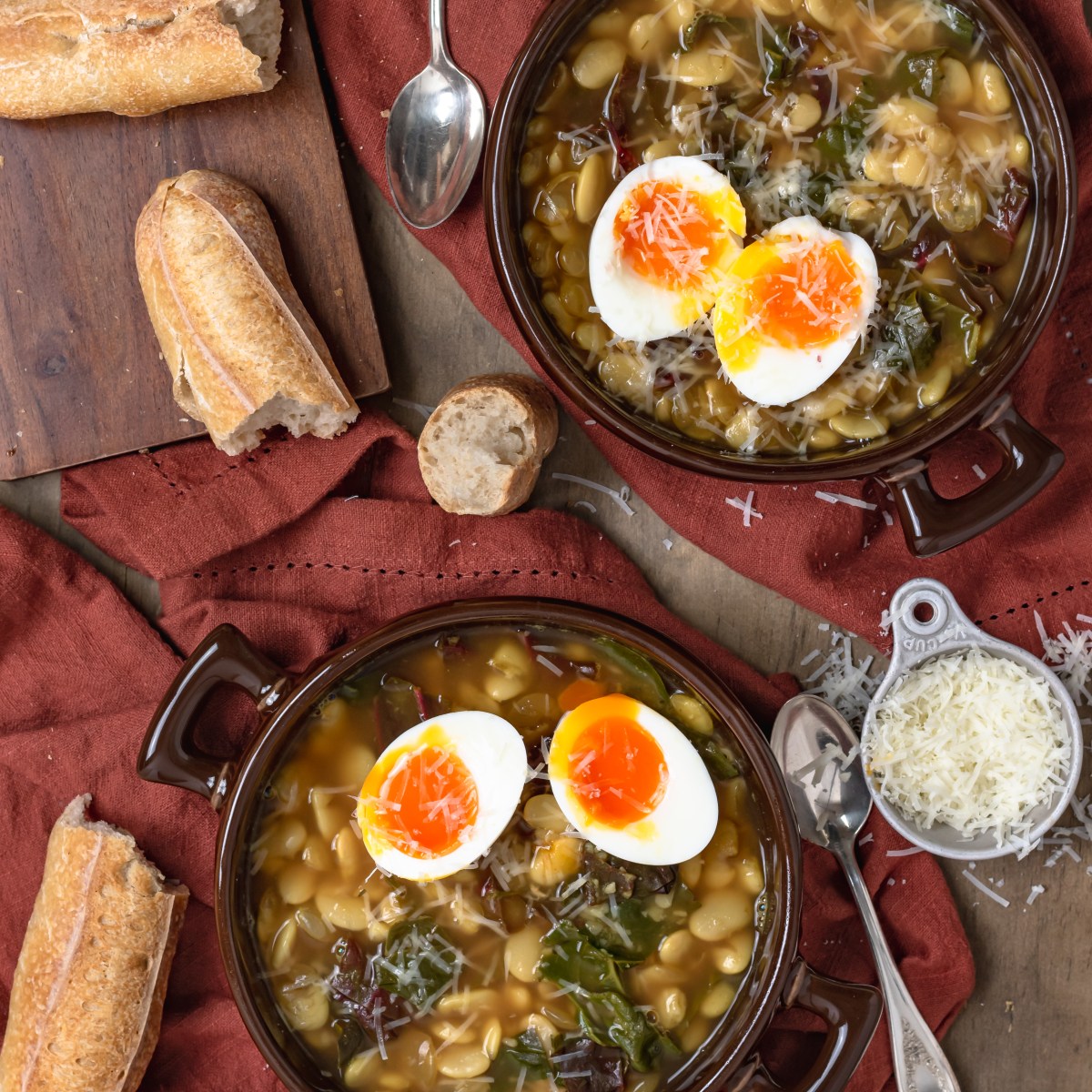 BROTHY BUTTER BEANS with&nbsp;CHARD