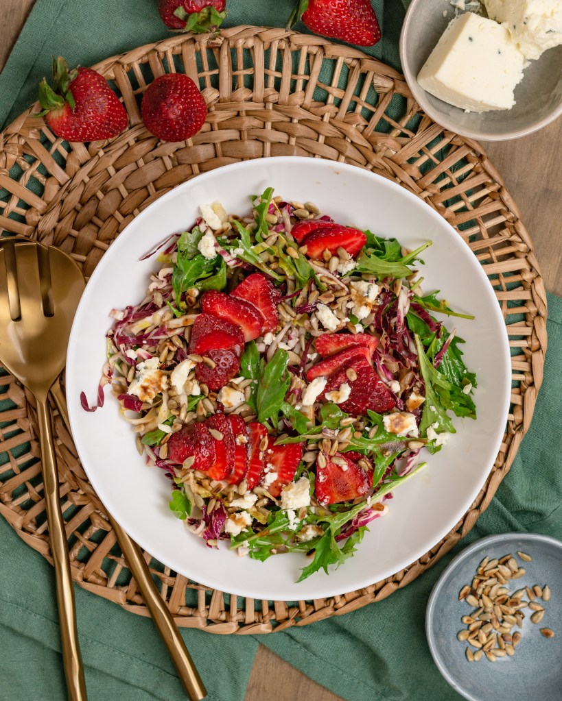 Strawberry Tricolore Salad