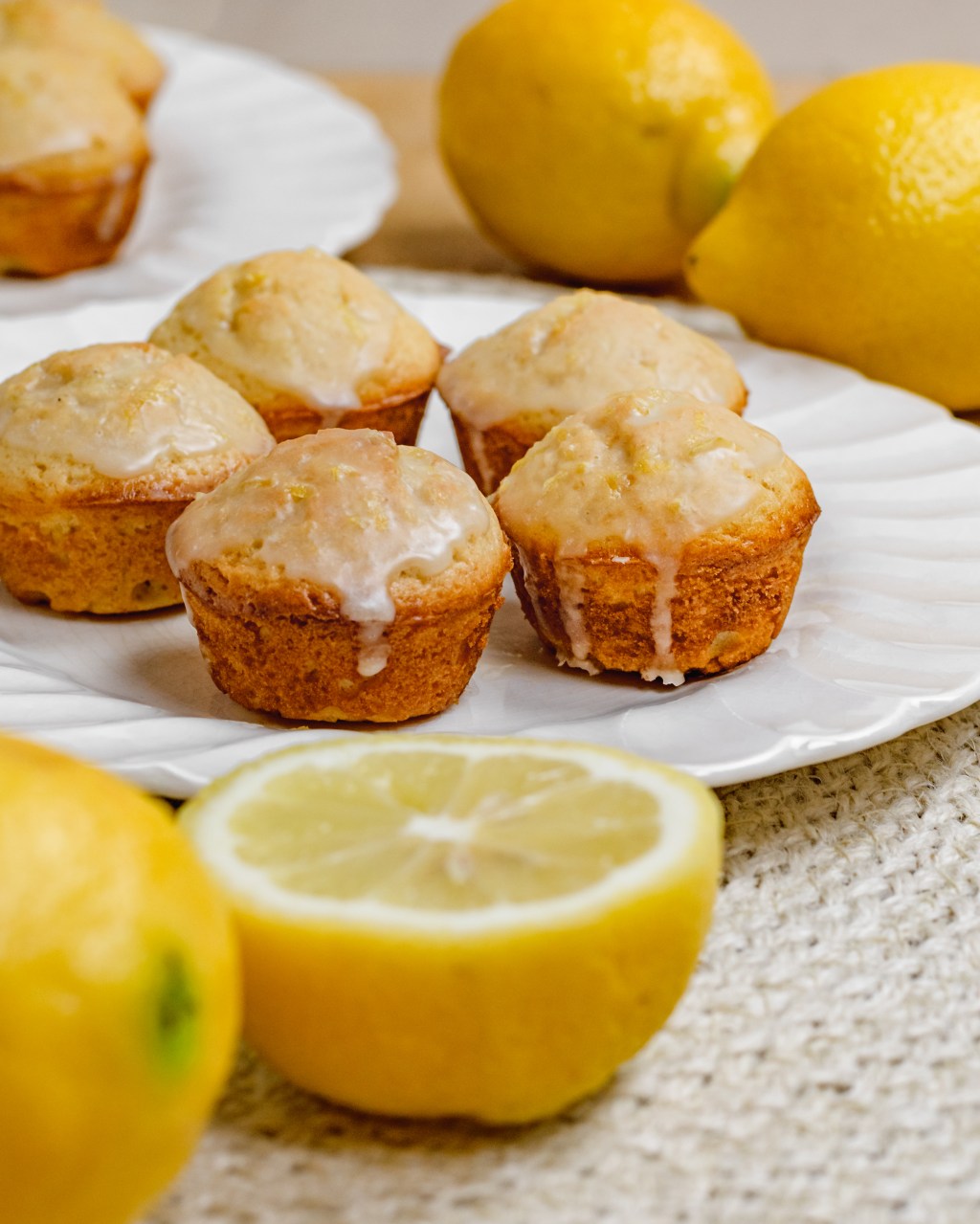 Lemon Glazed Mini Donut Muffins
