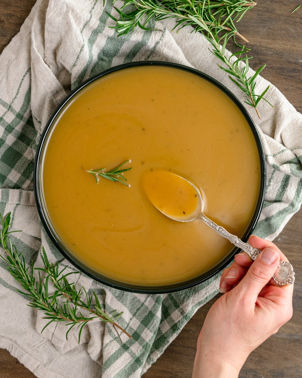 ROSEMARY BUTTERNUT LEEK&nbsp;SOUP