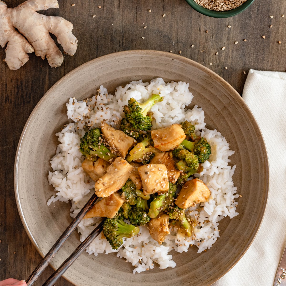 GINGER MISO CHICKEN +&nbsp;BROCCOLI